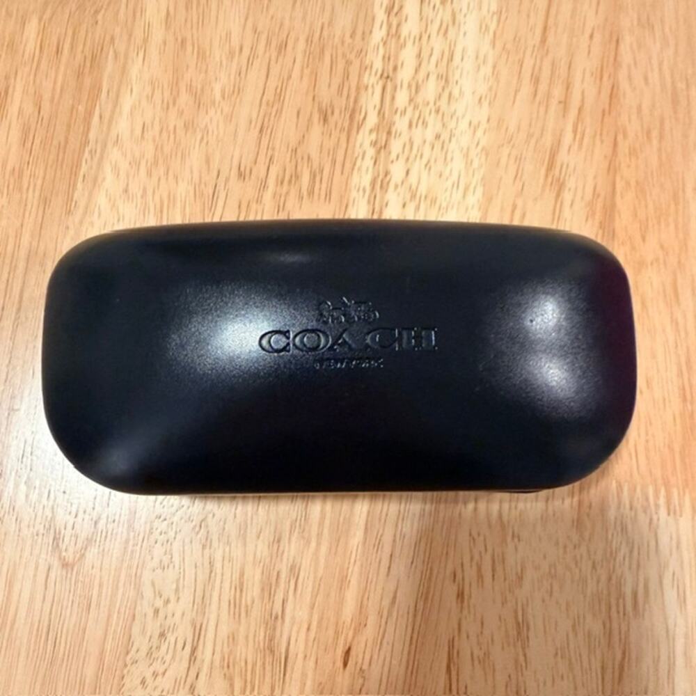 Coach New York Black Hard Clamshell Eye Glass Case Eyeglass Sunglasses Holder